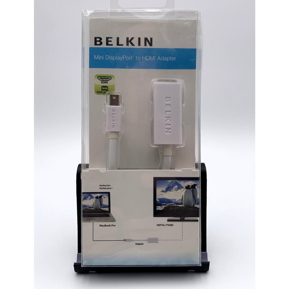 Belkin Mini DisplayPort to HDMI Adapter – Open Box – MacBook Pro Compatible